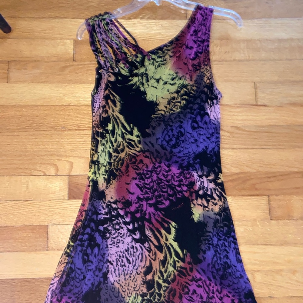 Lynn Ritchie Silver EUC Sleeveless Gorgeous Fully Lined Dress. No Wrinkle!